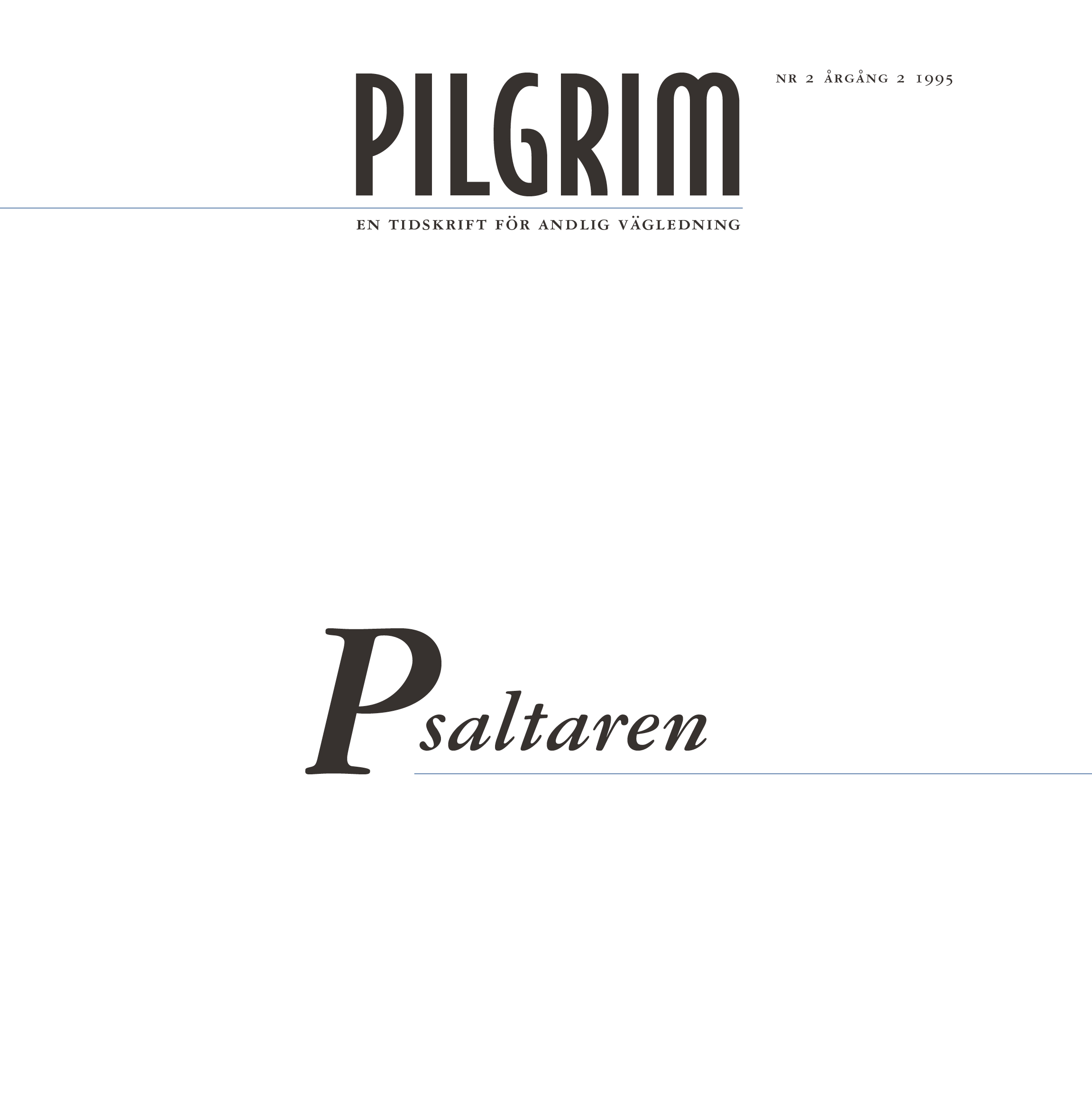 Pilgrim frams 1995-2