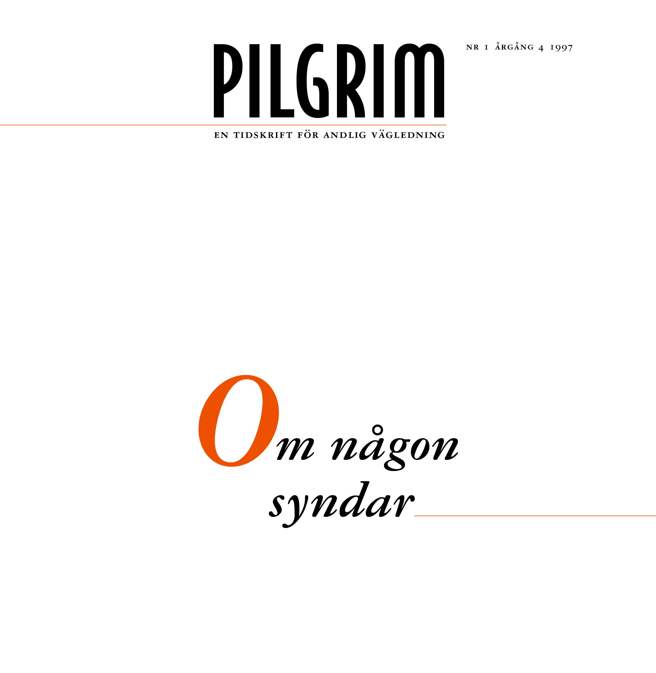 Pilgrim frams 1997-1
