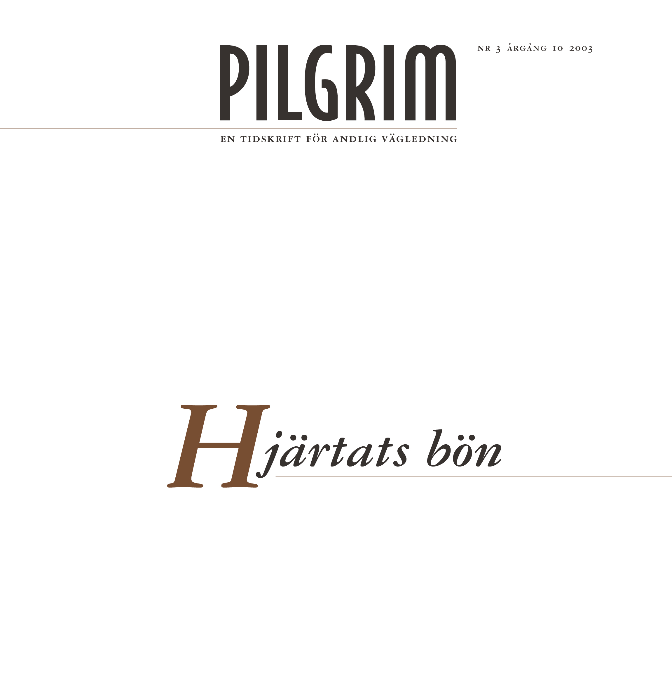 Pilgrim frams 2003-3